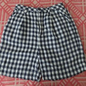 gorman gingham shorts sz 8 linen/cotton blend (24x6)